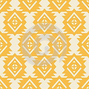 Tribal Southwestern Navajo Folk Seamless Pattern