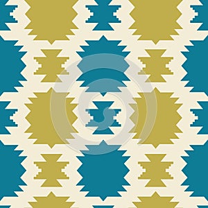 Tribal Southwestern Navajo Quilt Seamless Pattern