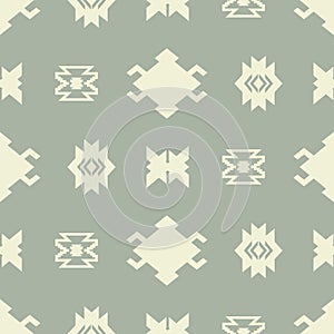 Tribal Southwestern Navajo Quilt Seamless Pattern