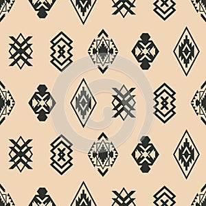 Tribal Southwestern Navajo Quilt Seamless Pattern