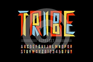 Tribal style font