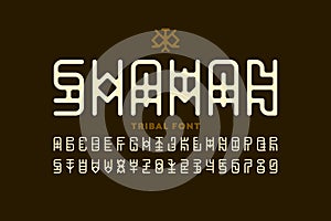 Tribal style Shaman font