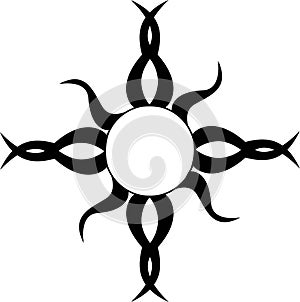 Tribal Sun Tattoo