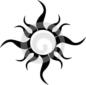 Tribal Sun Tattoo photo