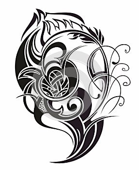 Tribal Tattoo Design Element. Vector illustrati for your design.