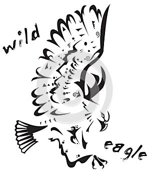 Tribal tattoo - Wild eagle