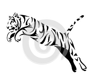 Tribal tiger jump