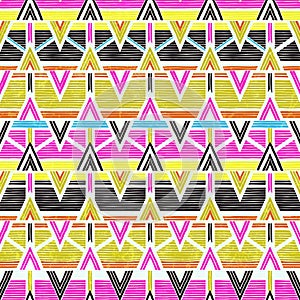 Tribal vector pattern. Seamless background.