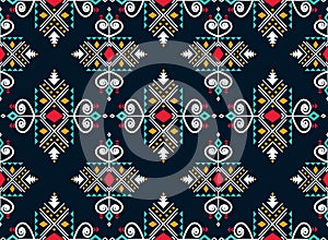 Tribal vector texture. Seamless stripes in Aztec style. Indian tribal embroidery, Scandinavian , gypsy, mexican, indigenous style
