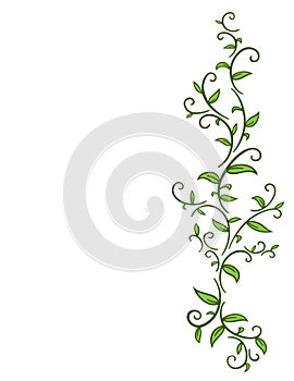 Tribal Vine with Leaves