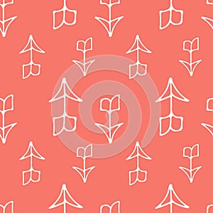 Tribal vintage black arrows on white background. Seamless vector graphic colorful pattern. native american style.