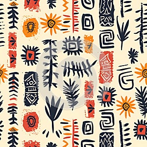 tribe seamless pattern for fashionable modern wallpapers