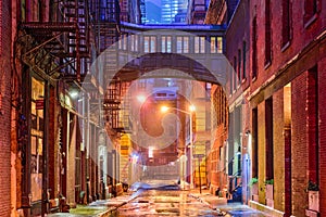 Tribeca Alley in New York