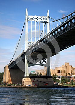 Triborough Bridge, view from Astoria Park toward Wards Island, NY, USA