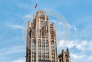 Tribune Tower is a neo-Gothic skyscraper located at 435 North Michigan Avenue in Chicago.