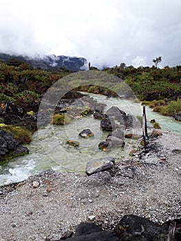 Tributary of water in Termales de San Juan