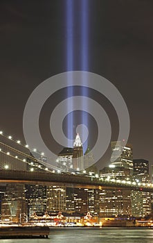 Tribute in light to honor victims of 9/11-2001