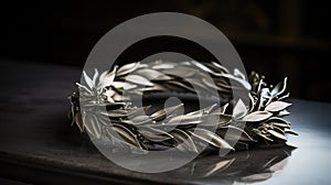 tribute silver laurel wreath