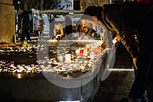 Tributes being laid out after the Paris attacks Paris attacks af