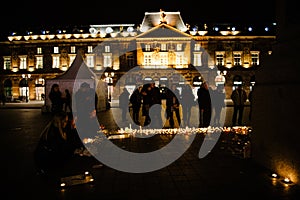 Tributes being laid out after the Paris attacks Paris attacks af