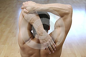 Triceps stretch photo