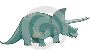 Triceratops Dinosaur Illustration