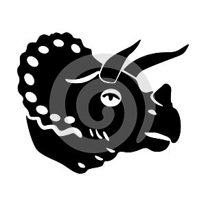 Triceratops Head Vector