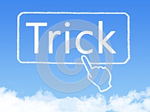 Trick message cloud shape