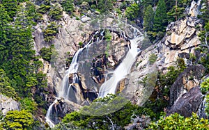 Trickling waterfall at Yosemite National Park