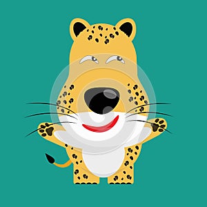 Tricky leopard cartoon character photo