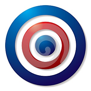 Tricolor target photo