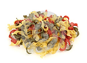 Tricolore pasta photo