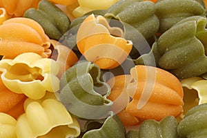 Tricolore tulips pasta