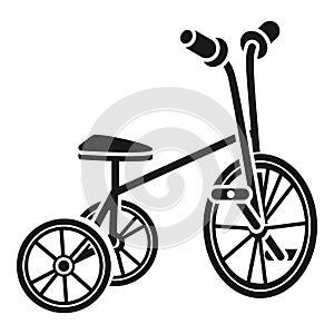 Tricycle icon, simple style