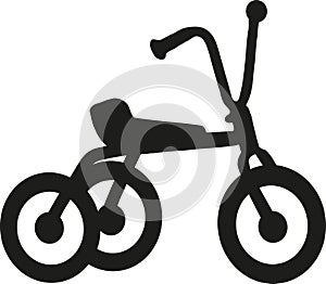 Tricycle icon vector