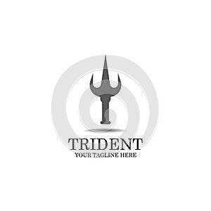 Trident Logo Template vector icon illustration design.