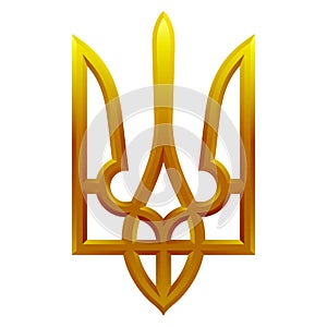 Trident, symbol of Ukraine photo