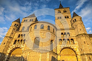 Trier Cathedral at sunset