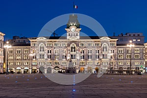 Trieste, Italy - Piazza UnitÃ  d'Italia at night