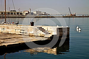 Trieste, Italy - Promenade on Le Rive, Trieste waterfront