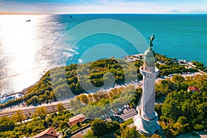 Trieste lighthouse Vittoria aerial view photo