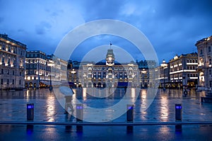 Trieste, Piazza UnitÃ  di Italia at night - Friuli