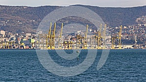 Trieste Port Cranes
