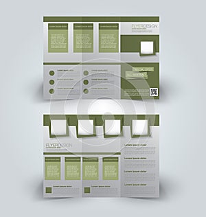 Trifold business brochure leaflet template