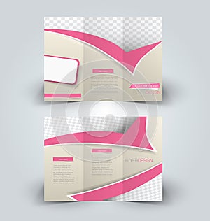 Trifold business brochure leaflet template