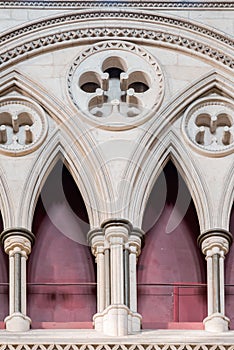 Triforium in north transept at York minster (cathedral)