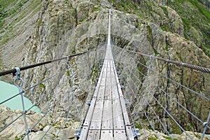 Trift Bridge. Switzerland photo