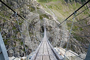 Trift suspending bridge Switzerland, photo