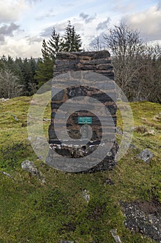 Trig Point in the Gwydyr Forest photo