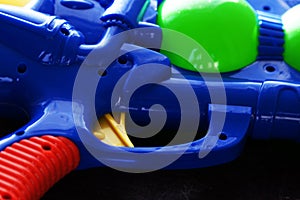 Trigger for a blue plastic water gun